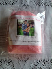 Morgan and Jeremy Cotton Candy Wedding Favor